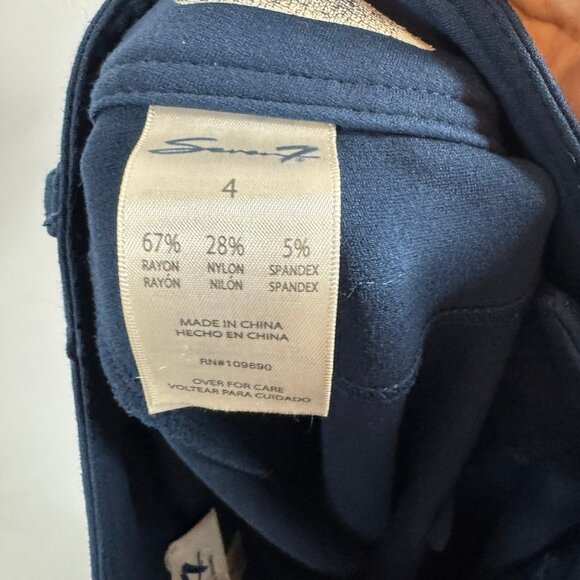Seven7 Premium Navy Jeggings Size 4 Women’s Pull-On Skinny Pants Stretch Rayon - Picture 9 of 9